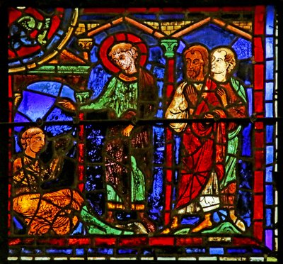 Scene from the Life of St. Martin, Chartres Cathedral by French School